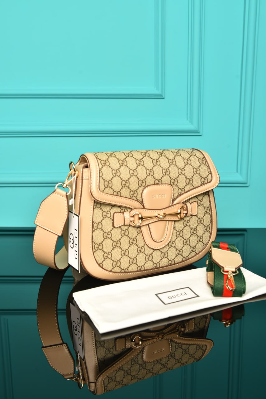 GCC - Horsebit Shoulder Bag in Leather