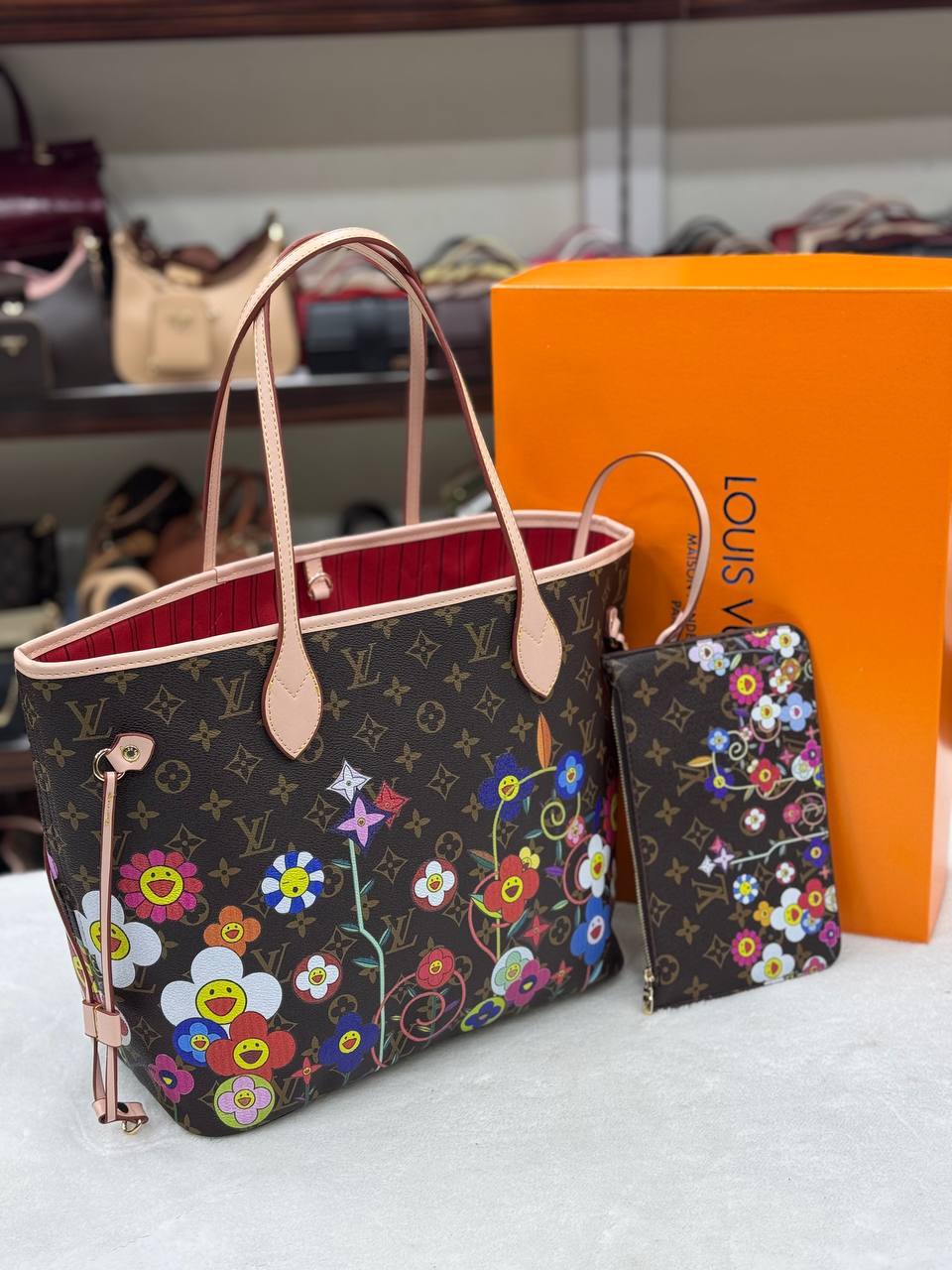 L - Neverfull Medium Pumpkin