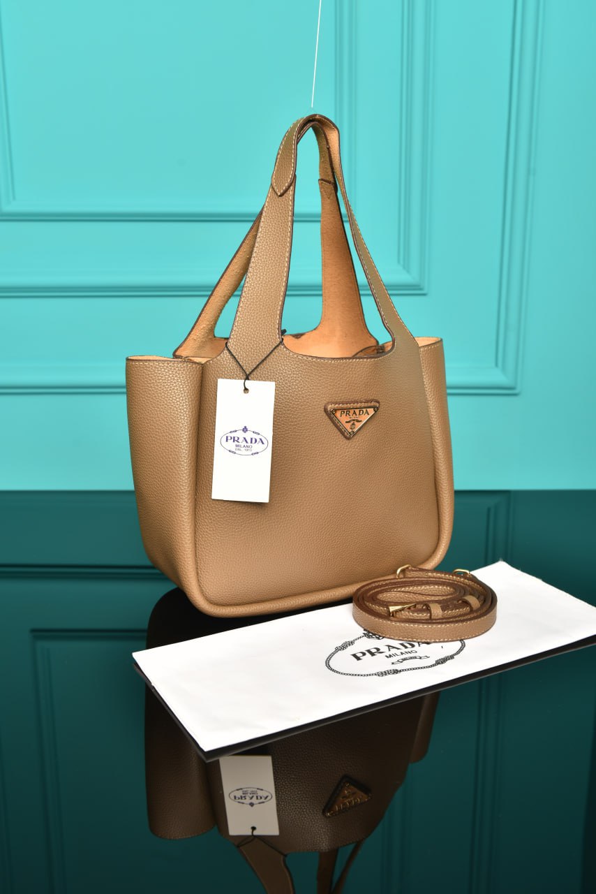 PR - Small Leather Tote Bag