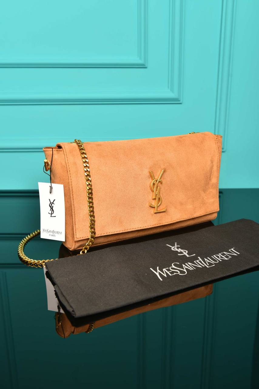 YS - Medium Reversible Kate Flap Bag Suede