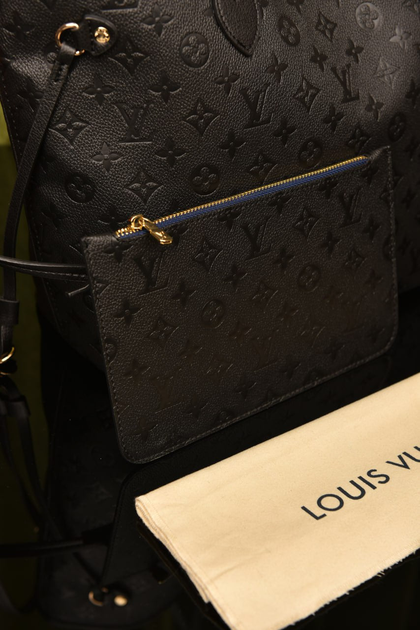 L - Neverfull Black Bag