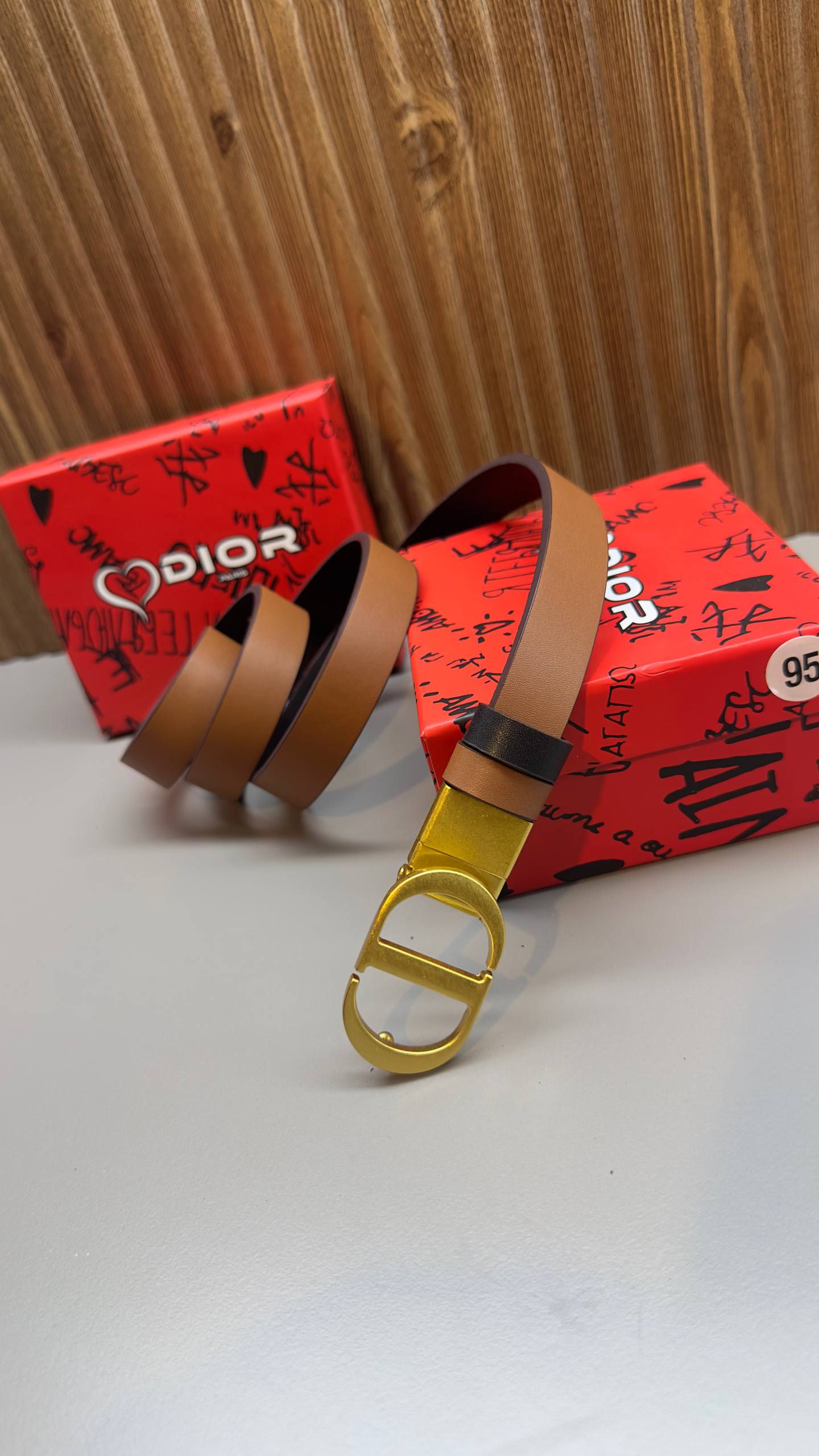 C-D - Leather Imported Belt