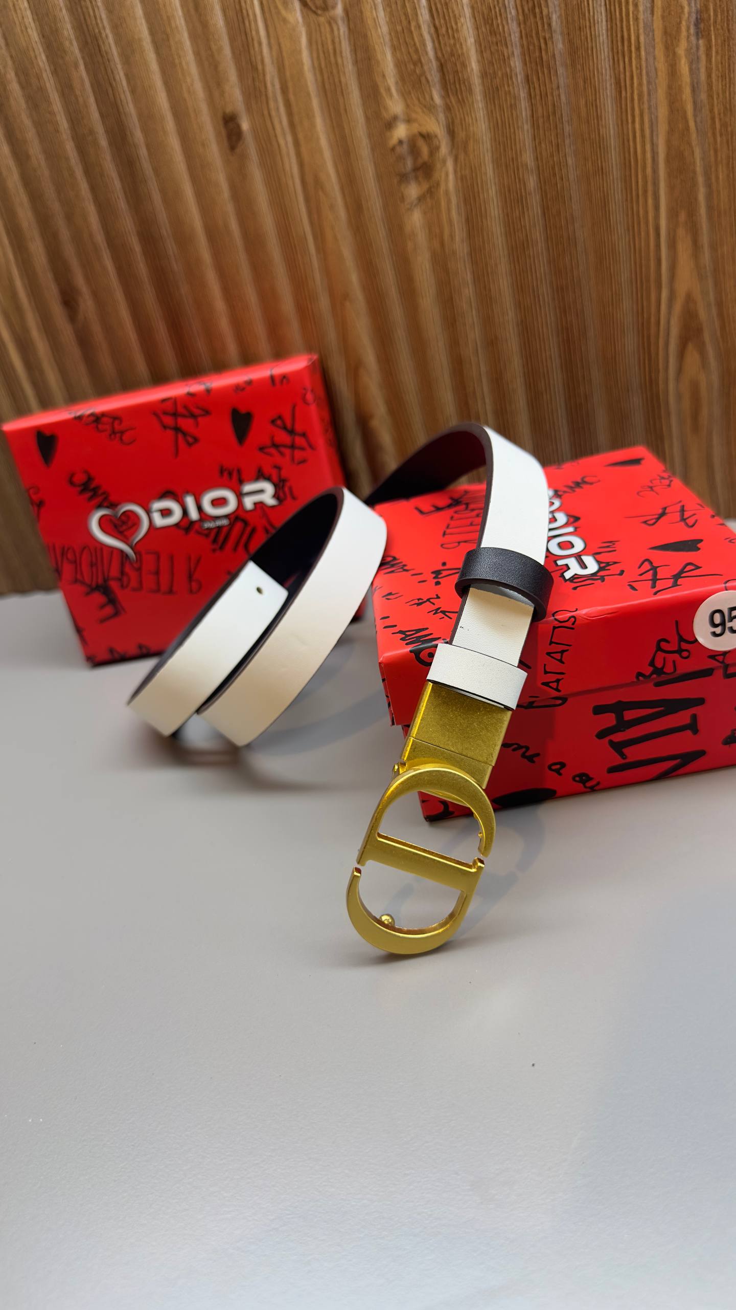 C-D - Leather Imported Belt