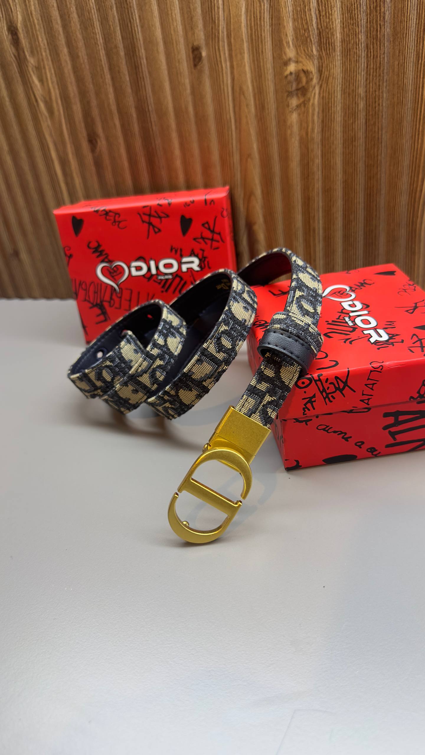 C-D - Leather Imported Belt