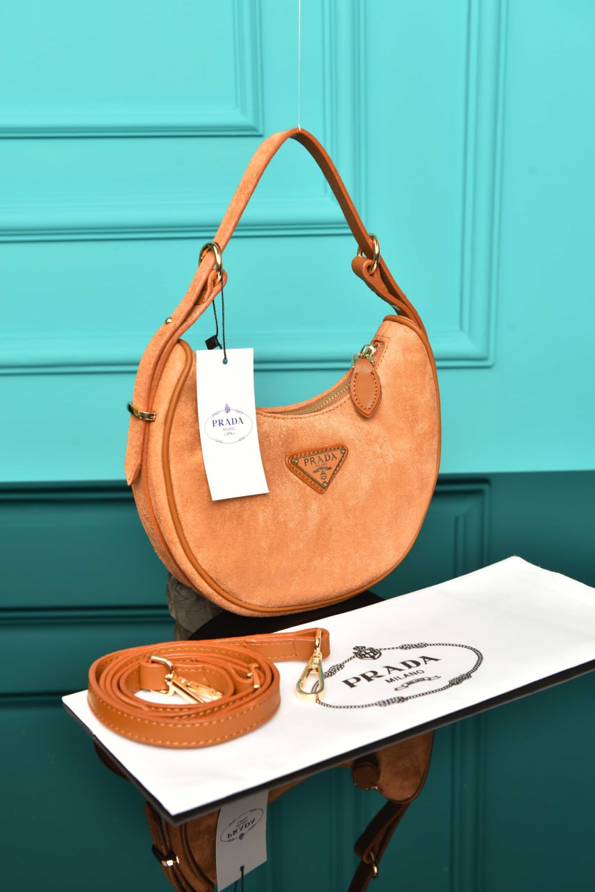 PR - Arque Small Leather Shoulder Bag (Suede)