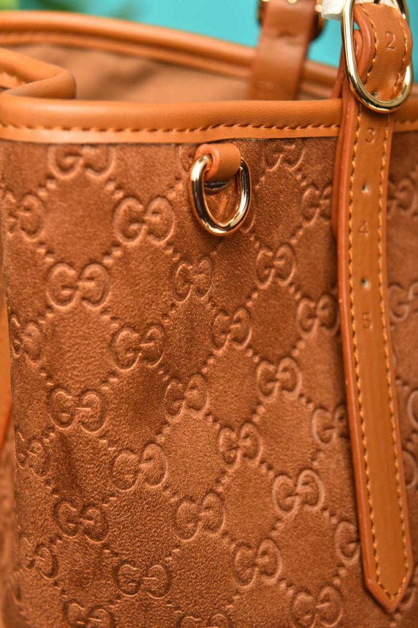 GCC - Emblem Medium Tote Bag Suede