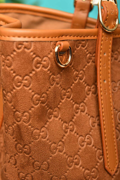 GCC - Emblem Medium Tote Bag Suede