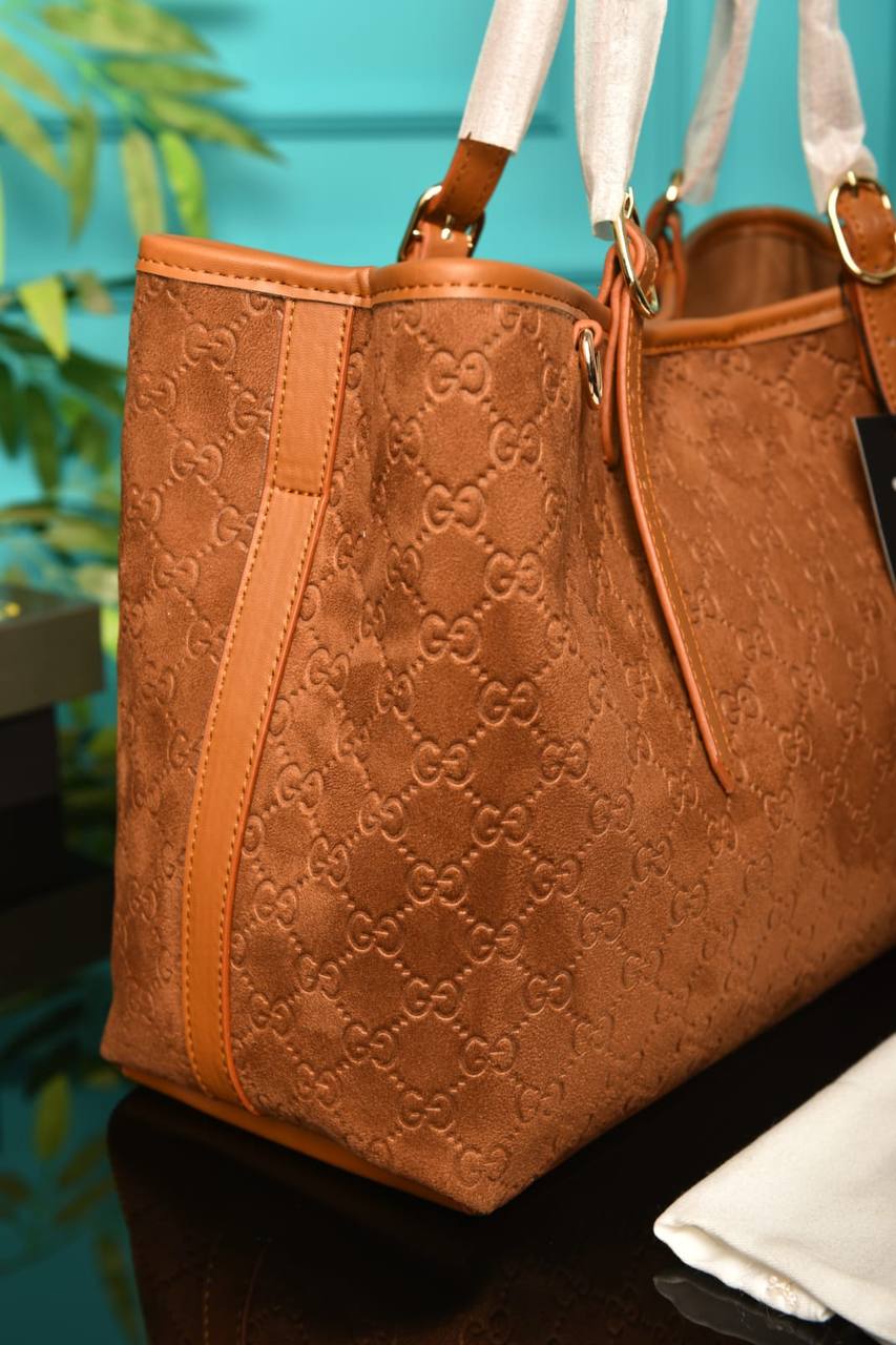 GCC - Emblem Medium Tote Bag Suede