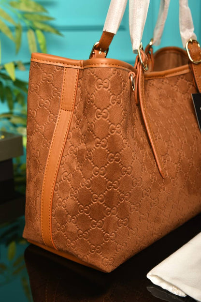 GCC - Emblem Medium Tote Bag Suede