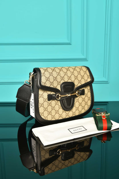 GCC - Horsebit Shoulder Bag in Leather