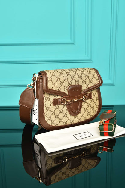 GCC - Horsebit Shoulder Bag in Leather