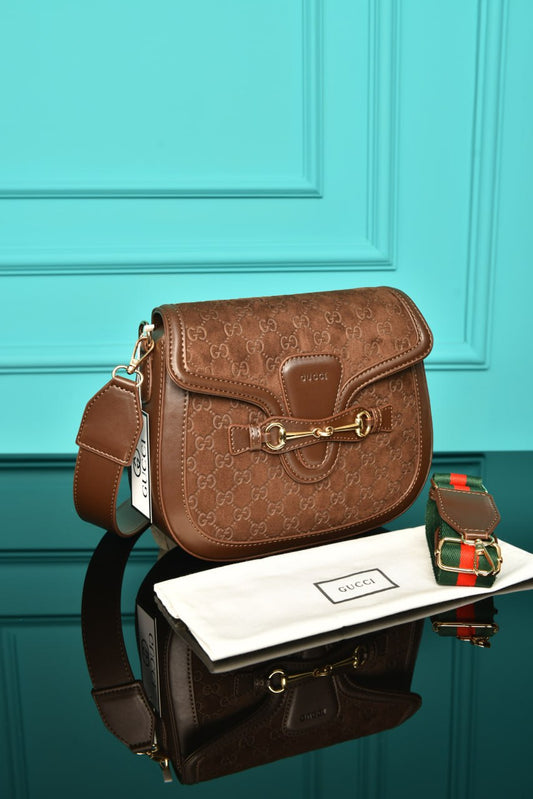 GCC - Horsebit Shoulder Bag in Leather