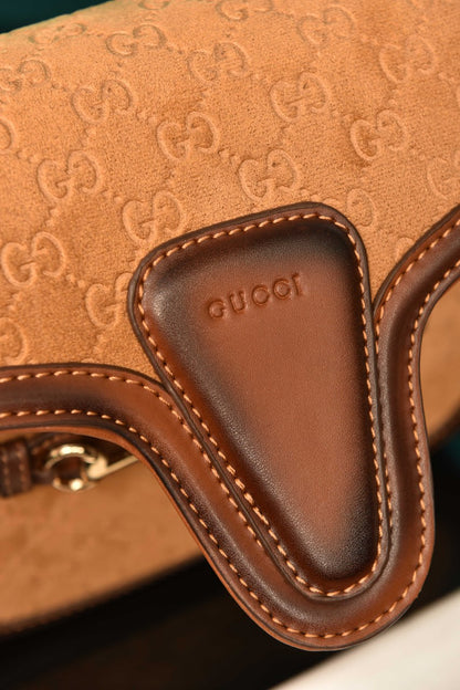 GCC - Horsebit Shoulder Bag in Leather