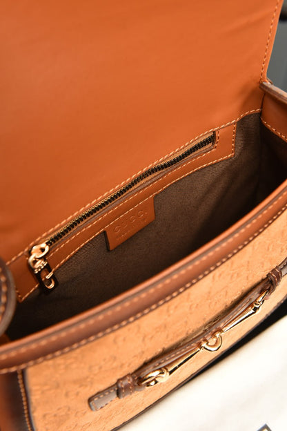 GCC - Horsebit Shoulder Bag in Leather