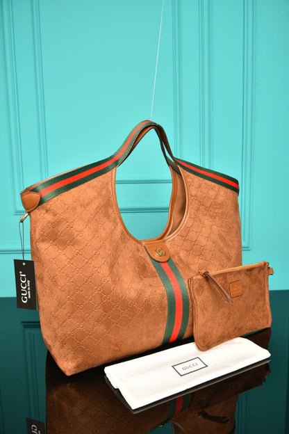 GCC - Giglio Large Tote Bag in Suede