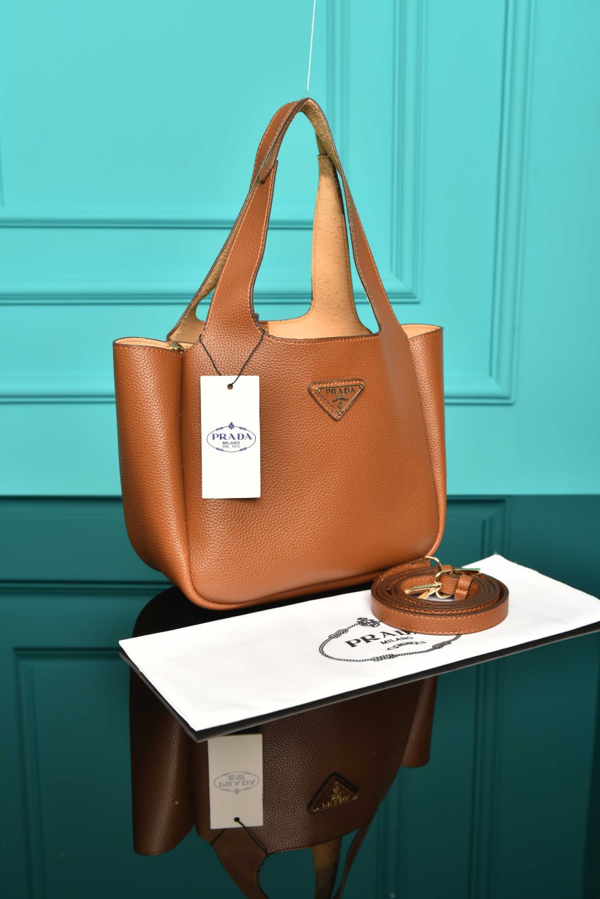 PR - Small Leather Tote Bag