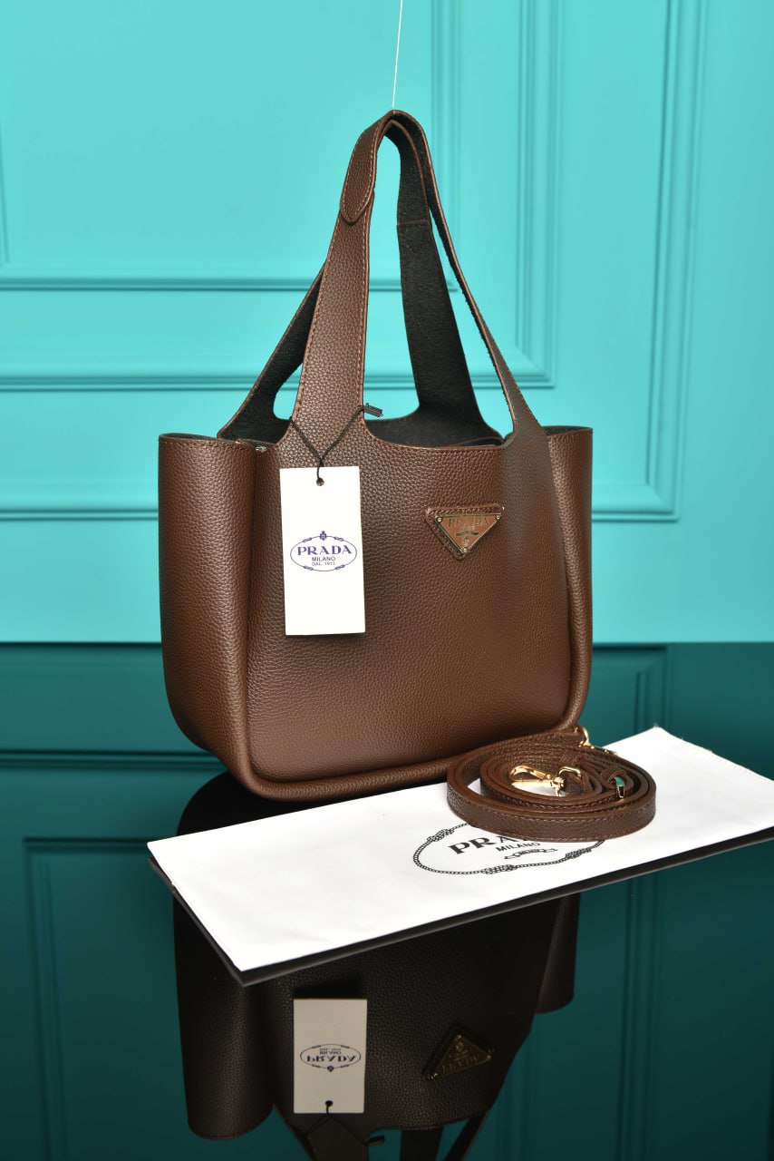 PR - Small Leather Tote Bag