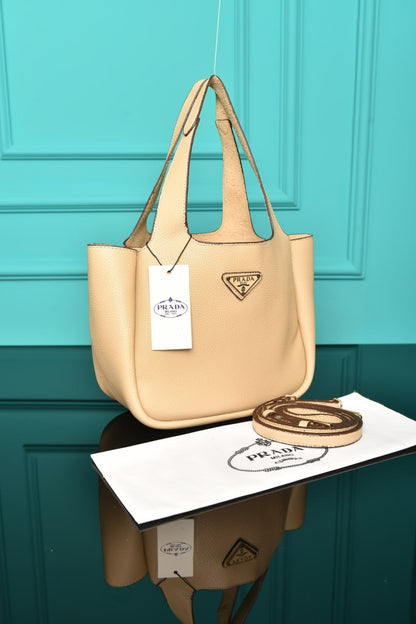 PR - Small Leather Tote Bag
