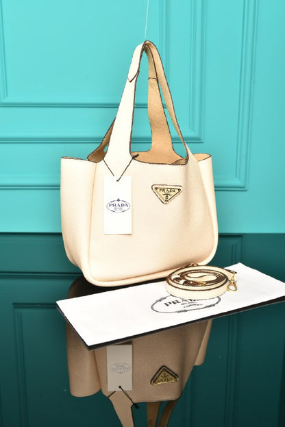 PR - Small Leather Tote Bag