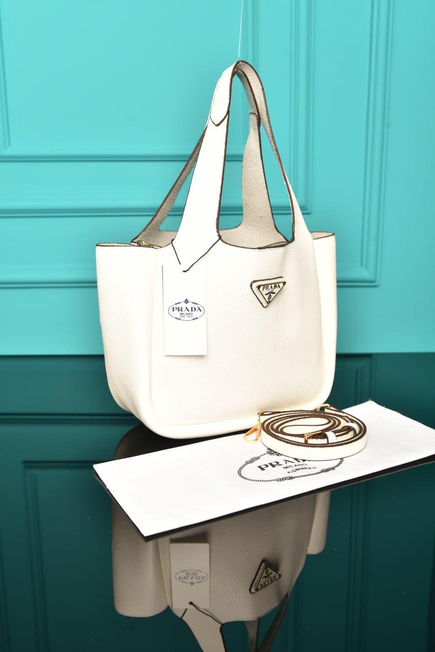 PR - Small Leather Tote Bag