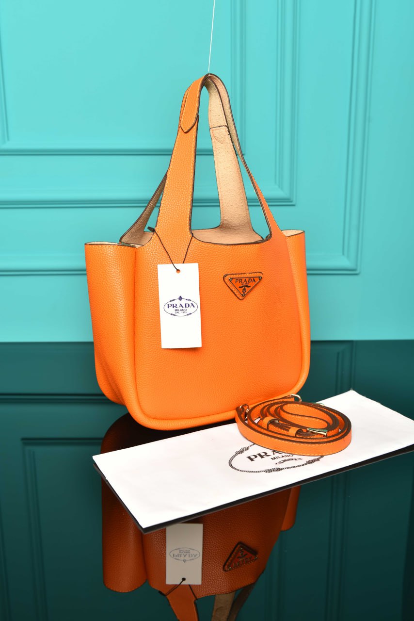 PR - Small Leather Tote Bag