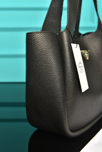 PR - Small Leather Tote Bag