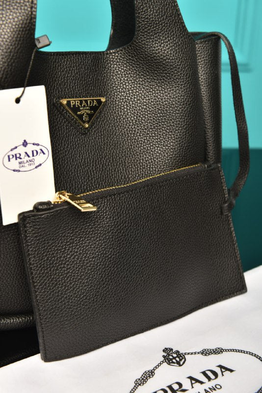 PR - Small Leather Tote Bag