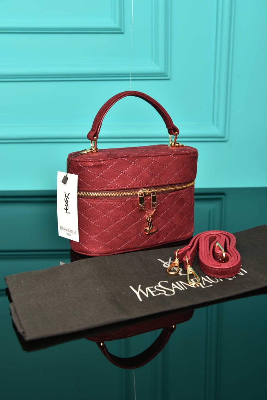YS - Gaby Vanity Bag in Suede