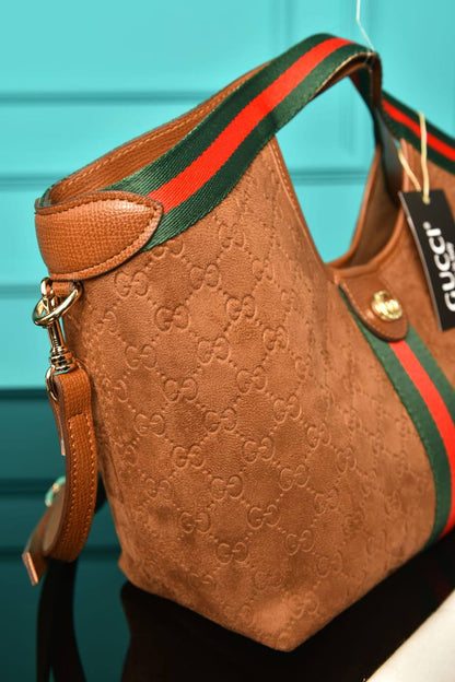 GCC - Giglio Small Tote Bag in Suede