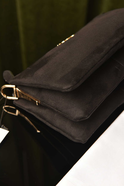PR - Vitello Daino Soft Mini Zippered Bag Argilla