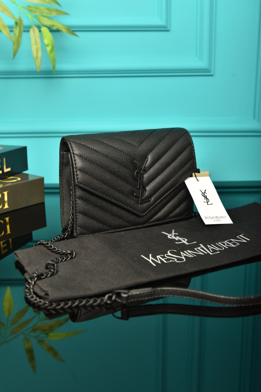 YS - Cassandre Leather Wallet on Chain