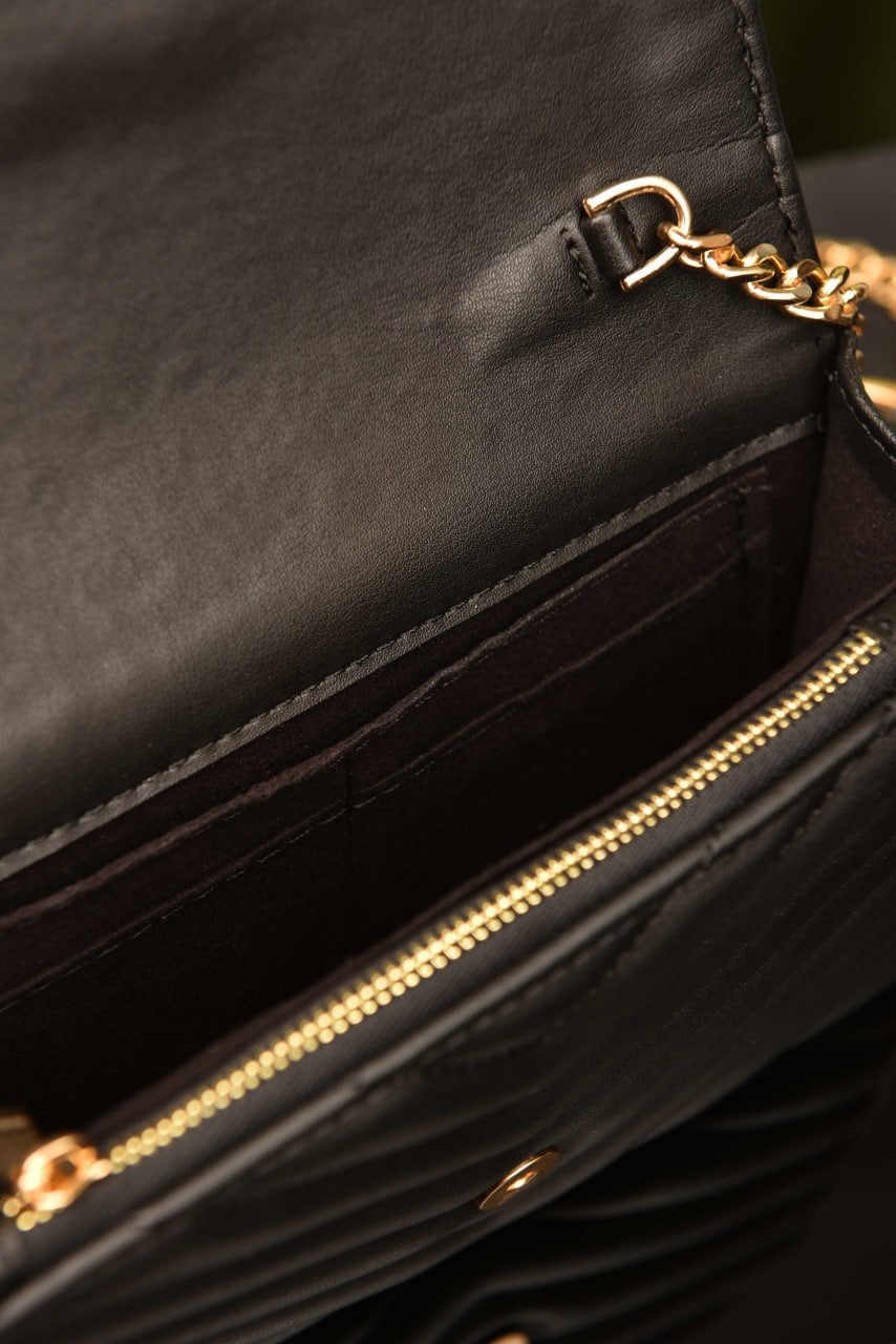 YS - Cassandre Leather Wallet on Chain