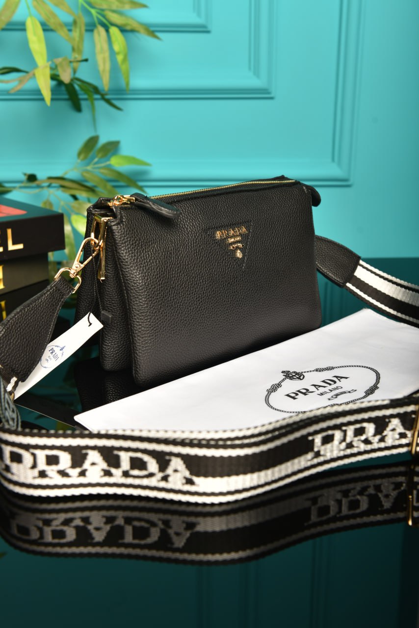 PR - Vitello Daino Soft Mini Zippered Bag Argilla