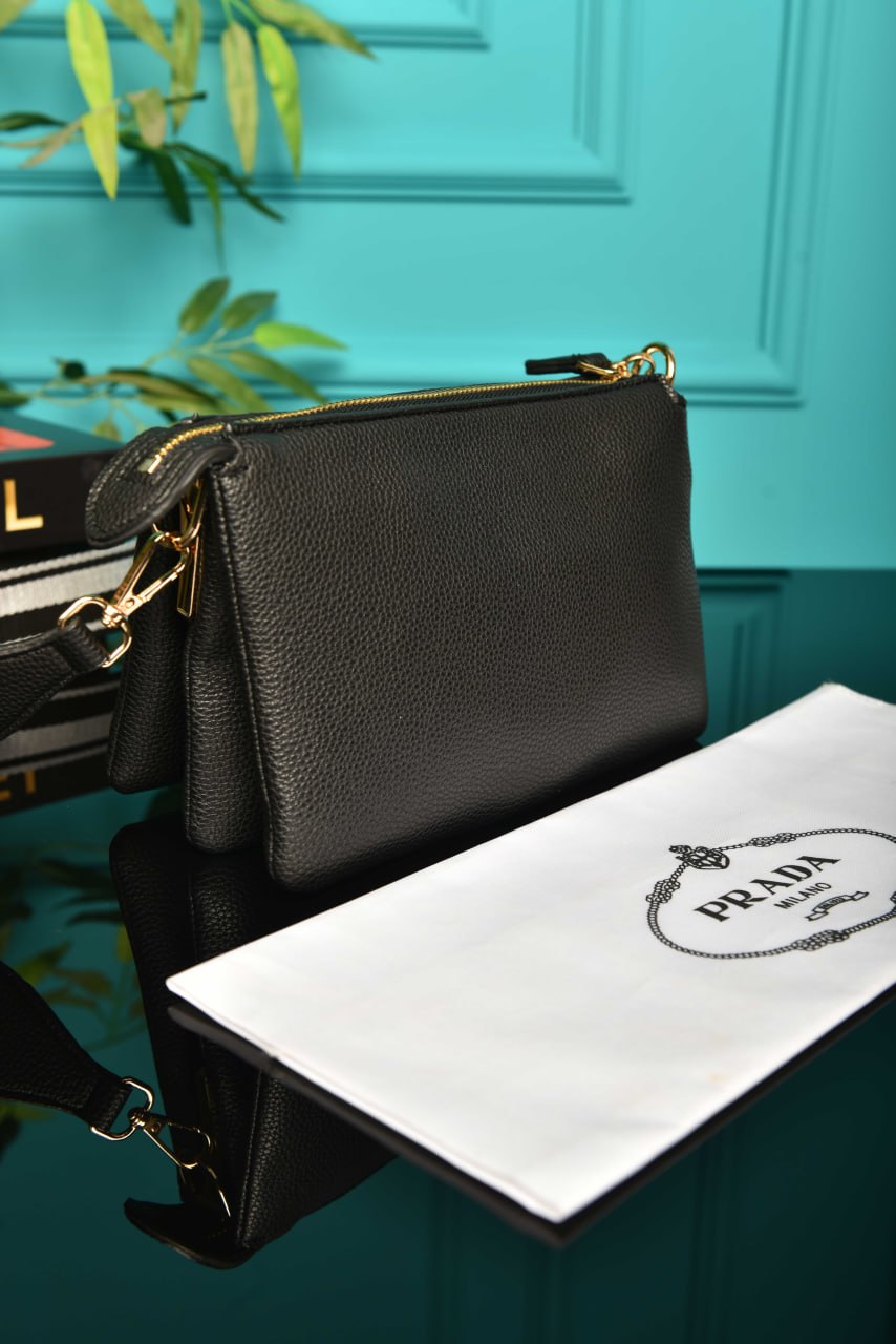 PR - Vitello Daino Soft Mini Zippered Bag Argilla