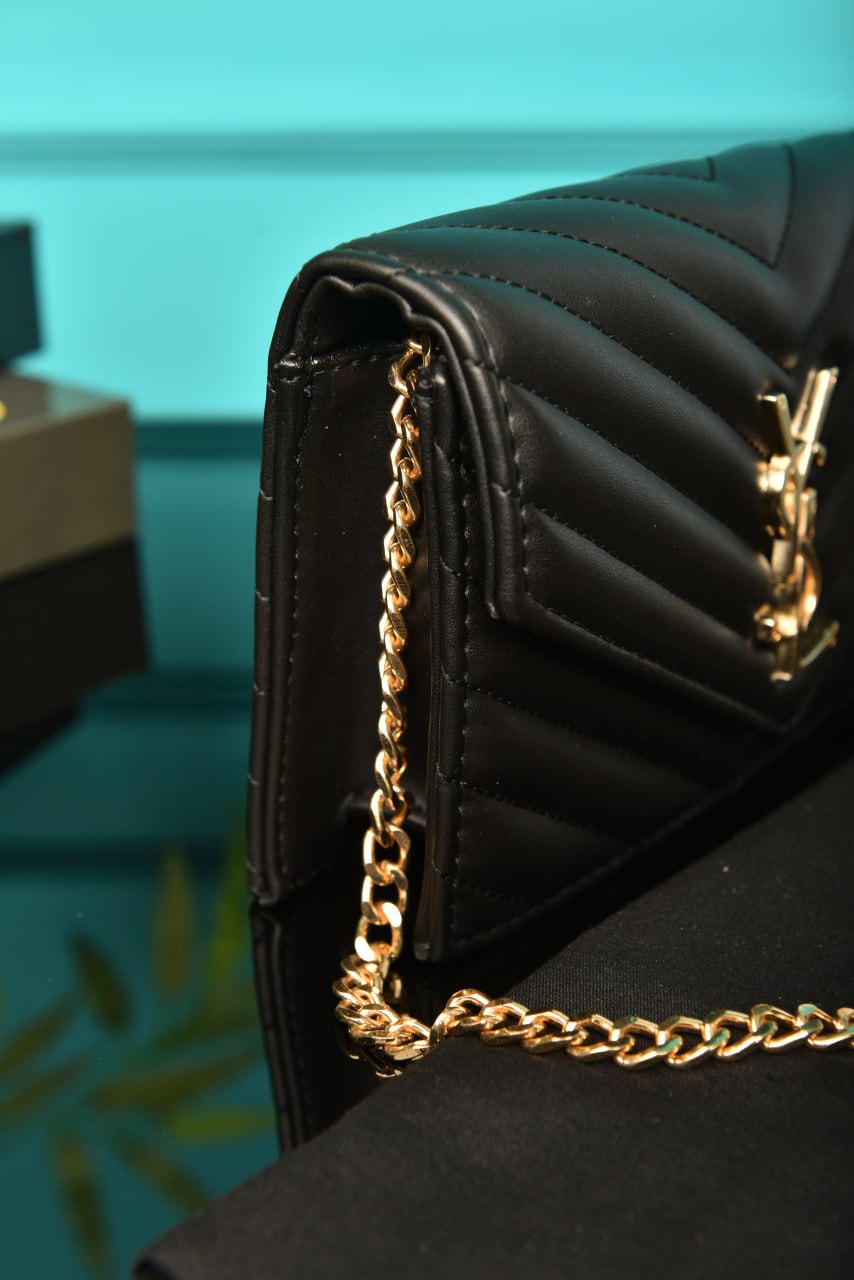 YS - Cassandre Leather Wallet on Chain