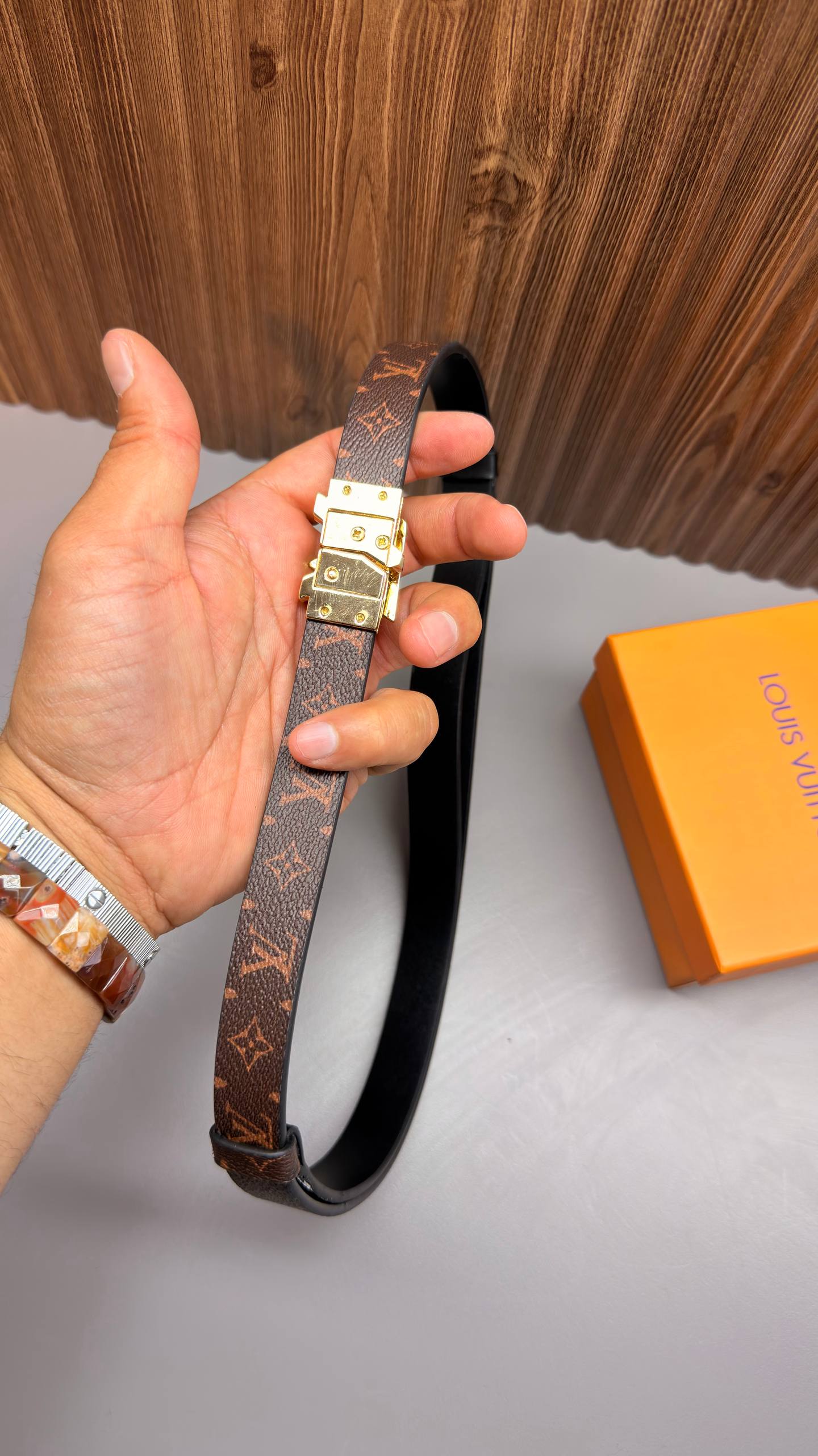 L - Leather Imported Belt