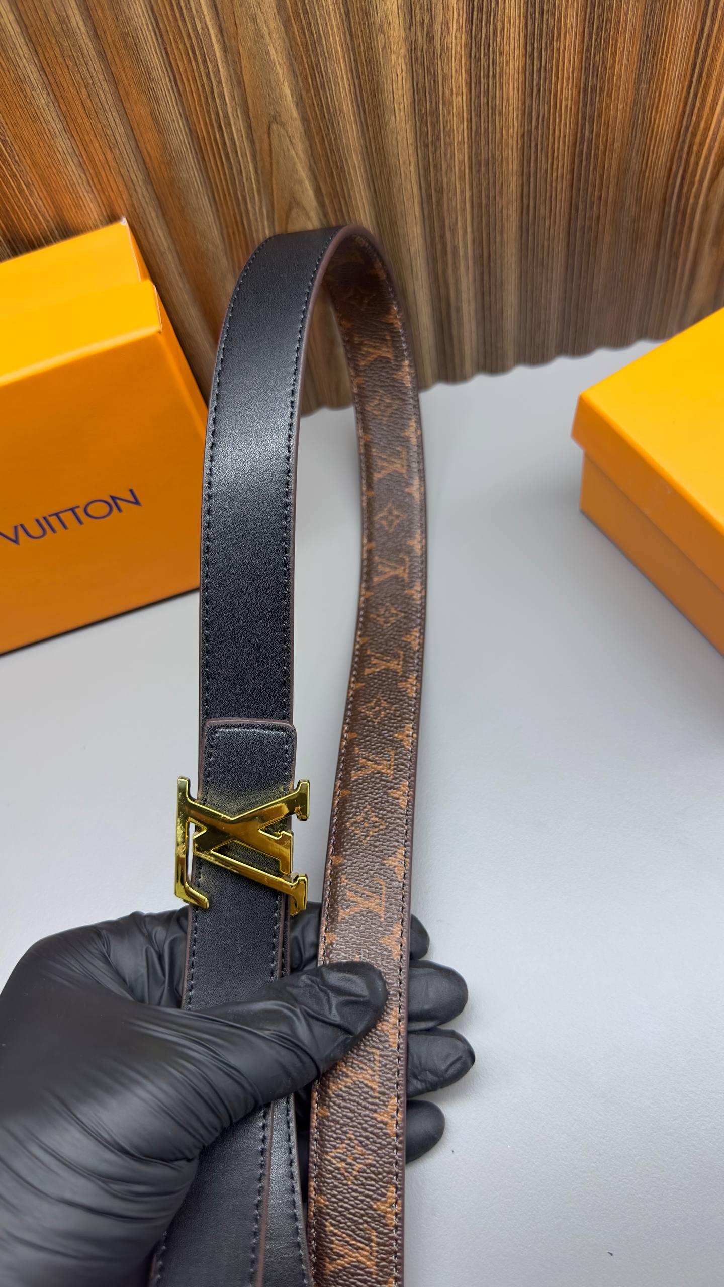 L - Leather Imported Belt