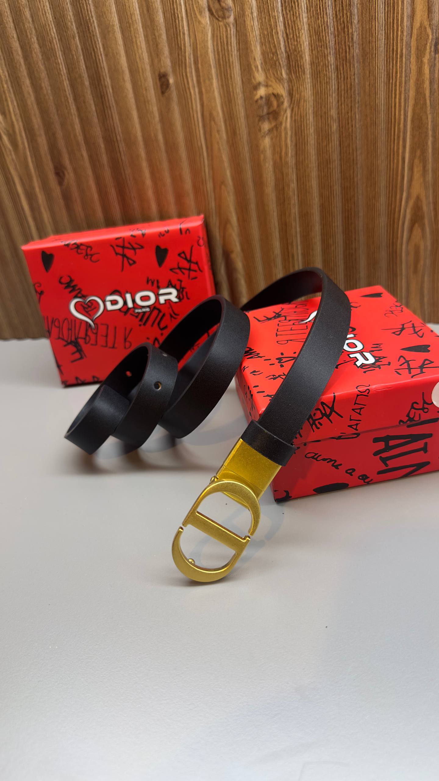 C-D - Leather Imported Belt