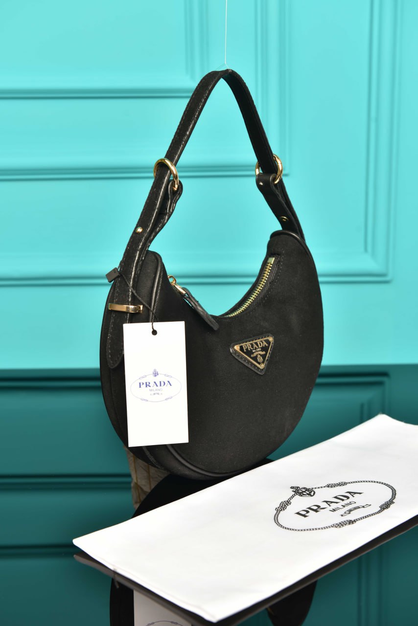PR - Arque Small Leather Shoulder Bag (Suede)