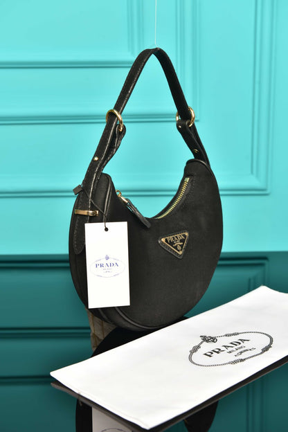 PR - Arque Small Leather Shoulder Bag (Suede)