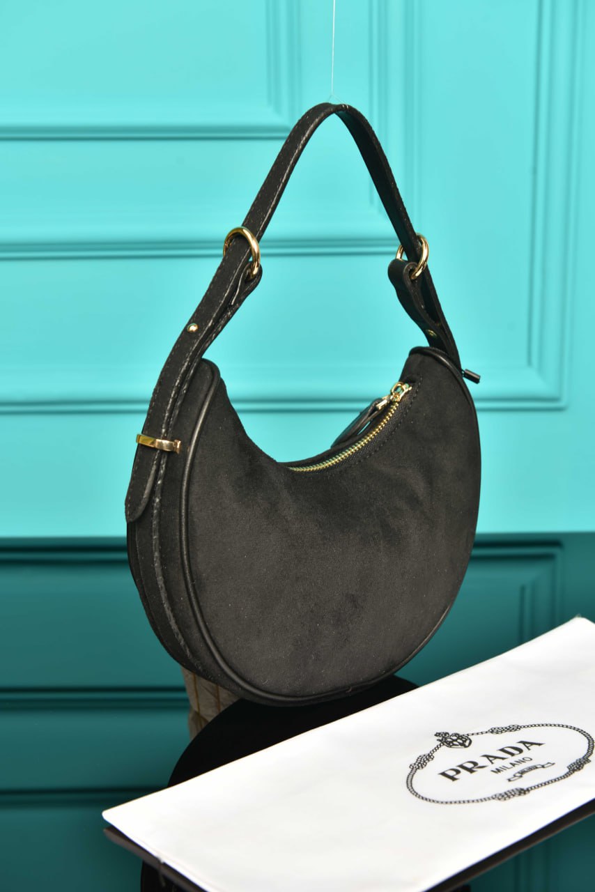 PR - Arque Small Leather Shoulder Bag (Suede)