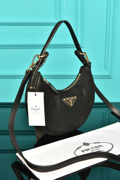 PR - Arque Small Leather Shoulder Bag (Suede)