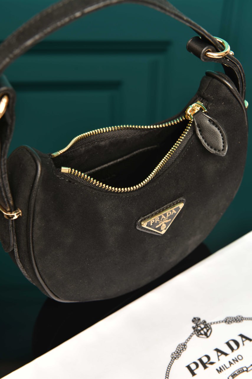 PR - Arque Small Leather Shoulder Bag (Suede)