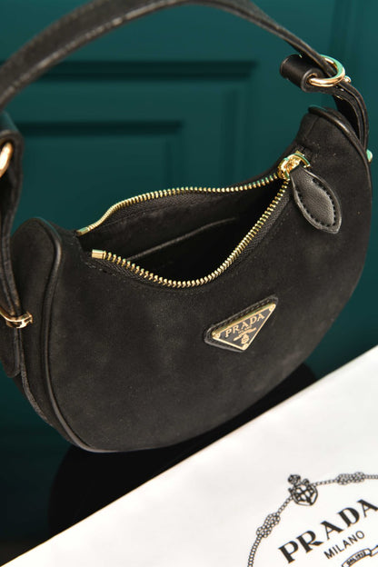 PR - Arque Small Leather Shoulder Bag (Suede)