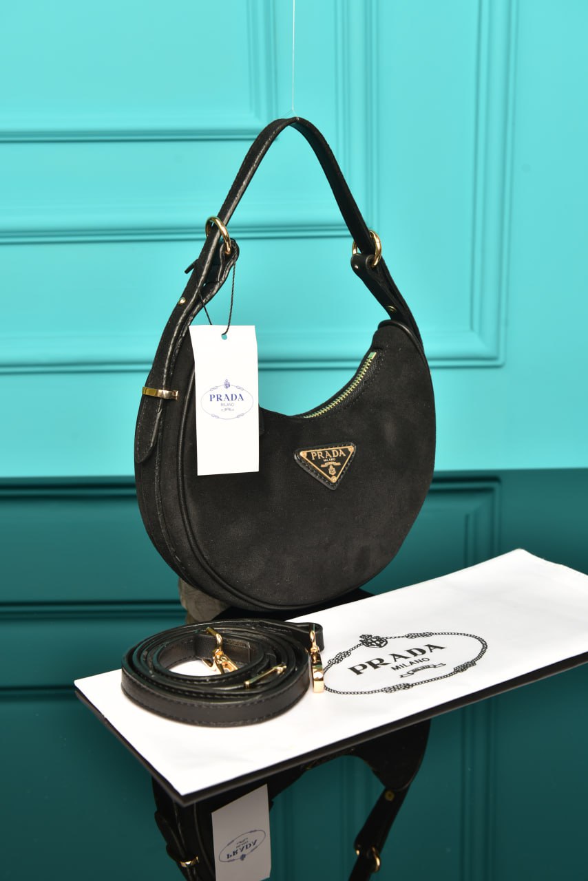 PR - Arque Small Leather Shoulder Bag (Suede)