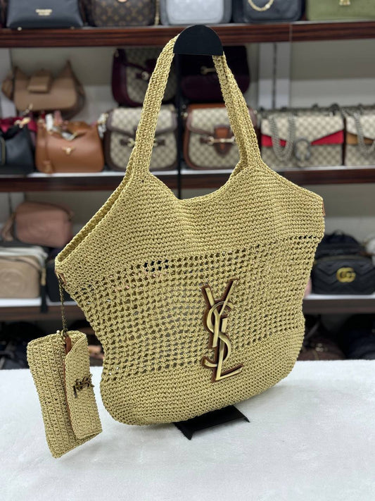 YS - İcare Maxi Rafia Bag