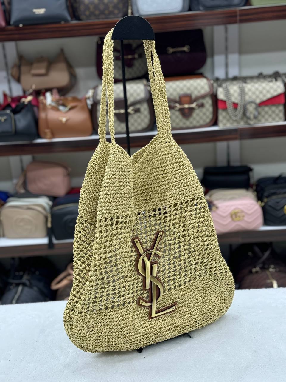YS - İcare Maxi Rafia Bag